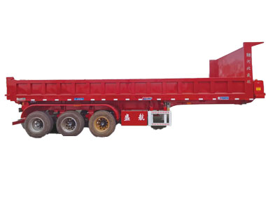 Former top dump semi-trailer